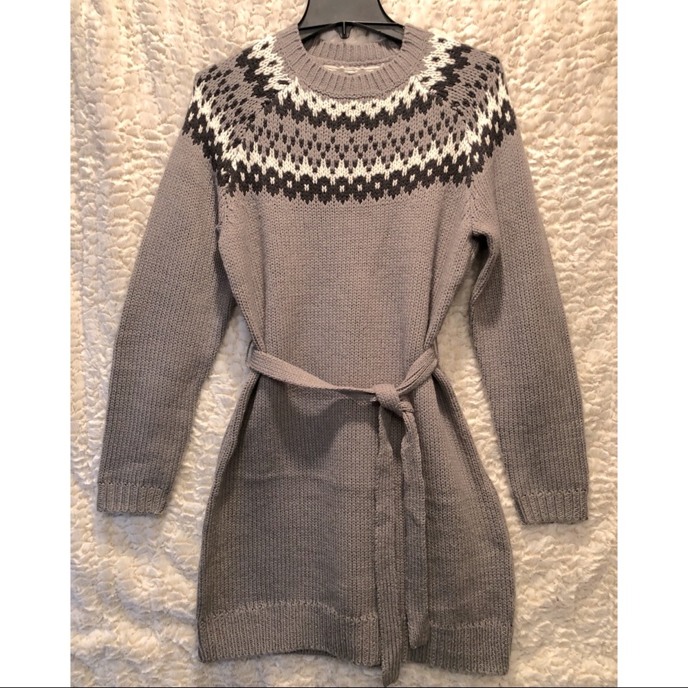 Fair Isle sweater dress